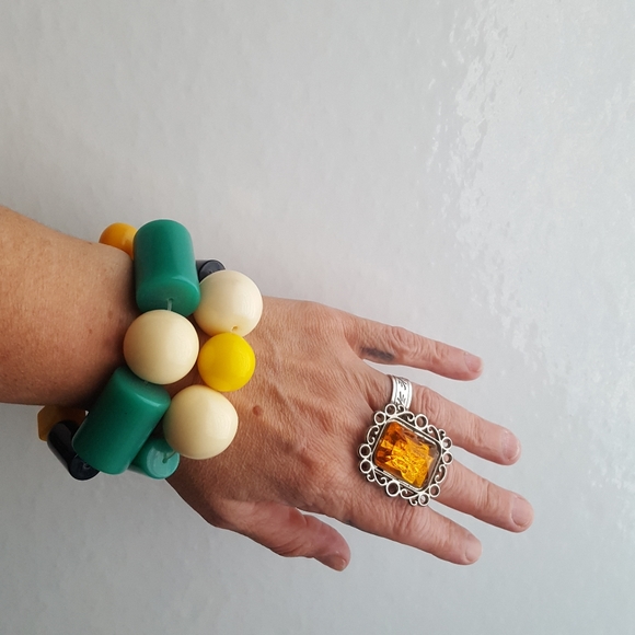 🌙Chunky Subversive Double Bracelet - Picture 1 of 11